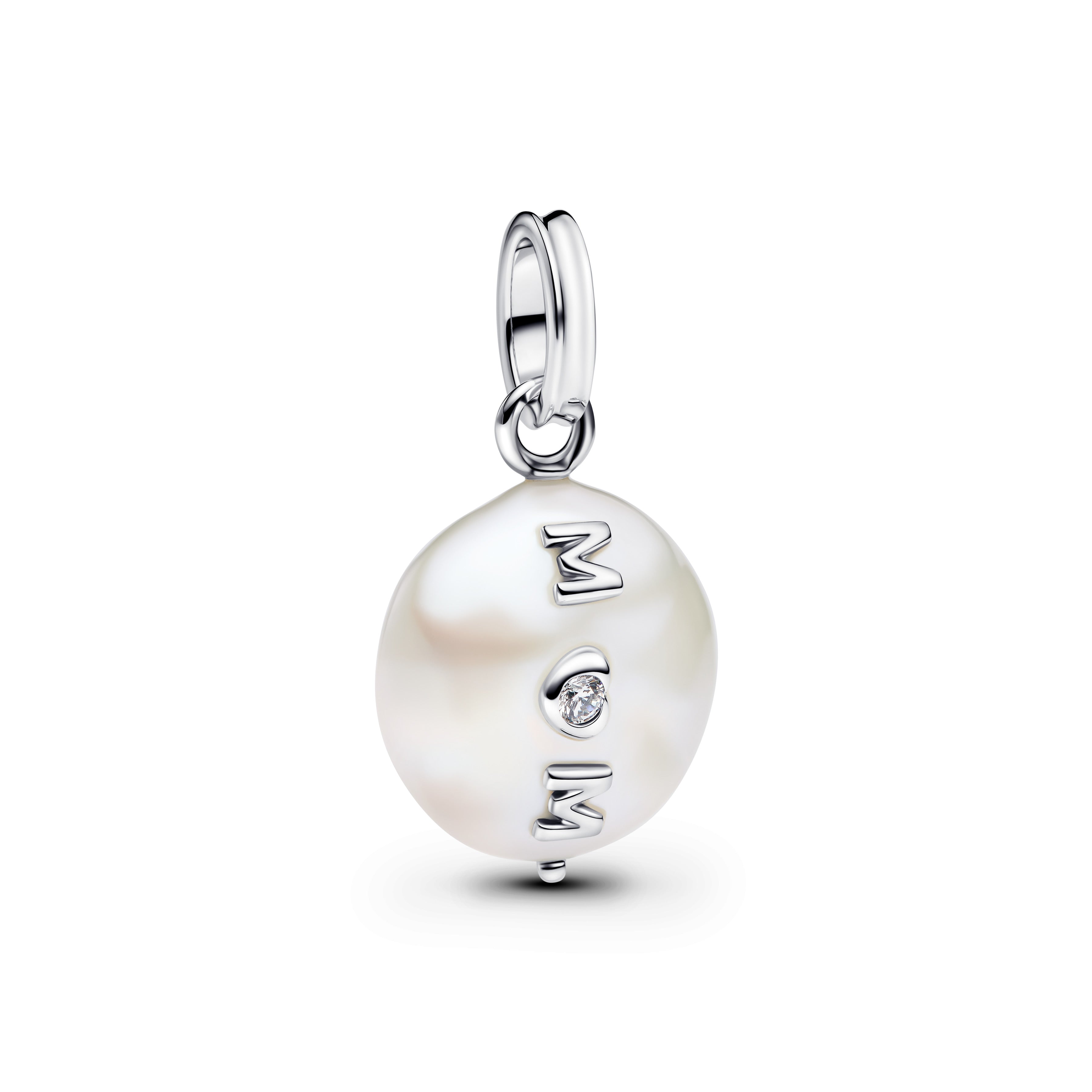 Treated Freshwater Cultured Baroque Pearl Mom Dangle Charm