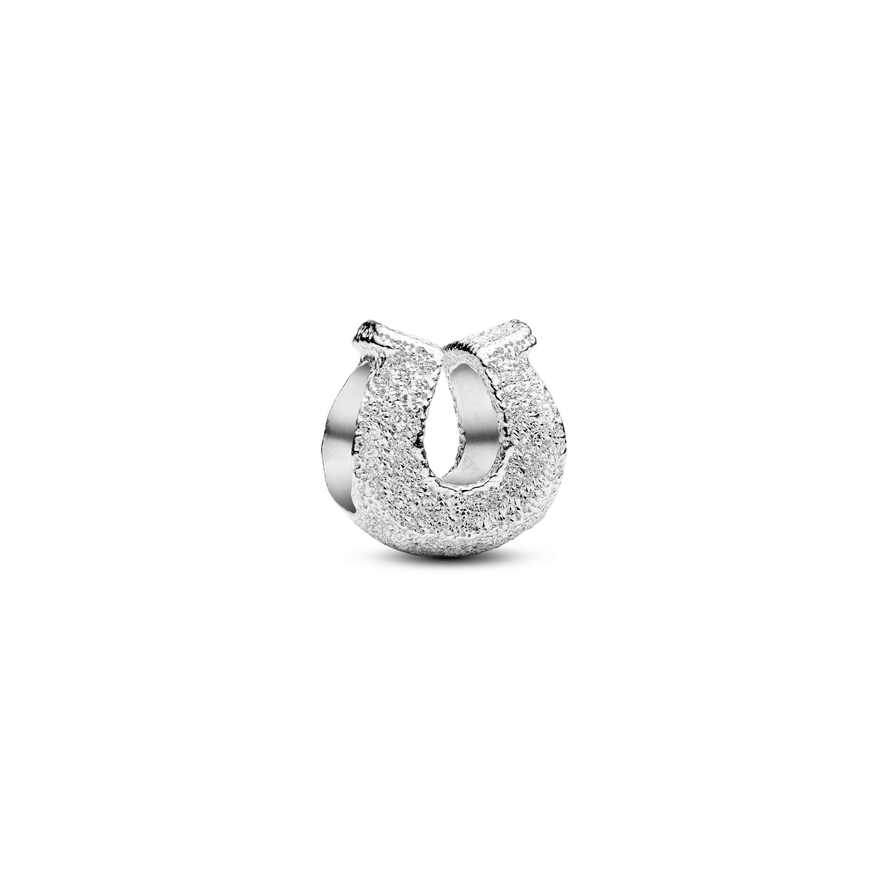 Textured Horseshoe Mini Charm