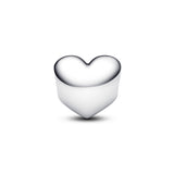 Engravable Sea Aqua Blue Stone Heart Charm
