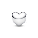 Engravable Clear Stone Heart Charm
