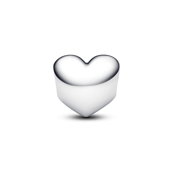 Engravable Clear Stone Heart Charm