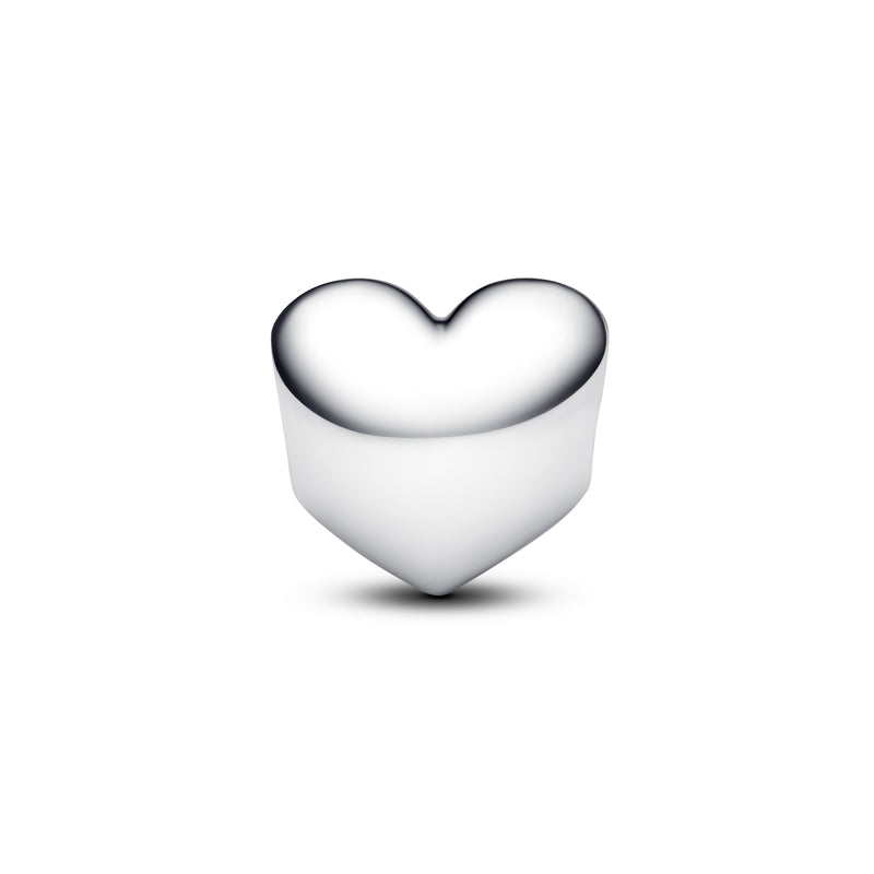 Engravable Clear Stone Heart Charm
