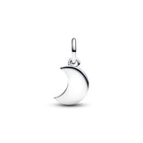 Crescent Moon Double Dangle Charm