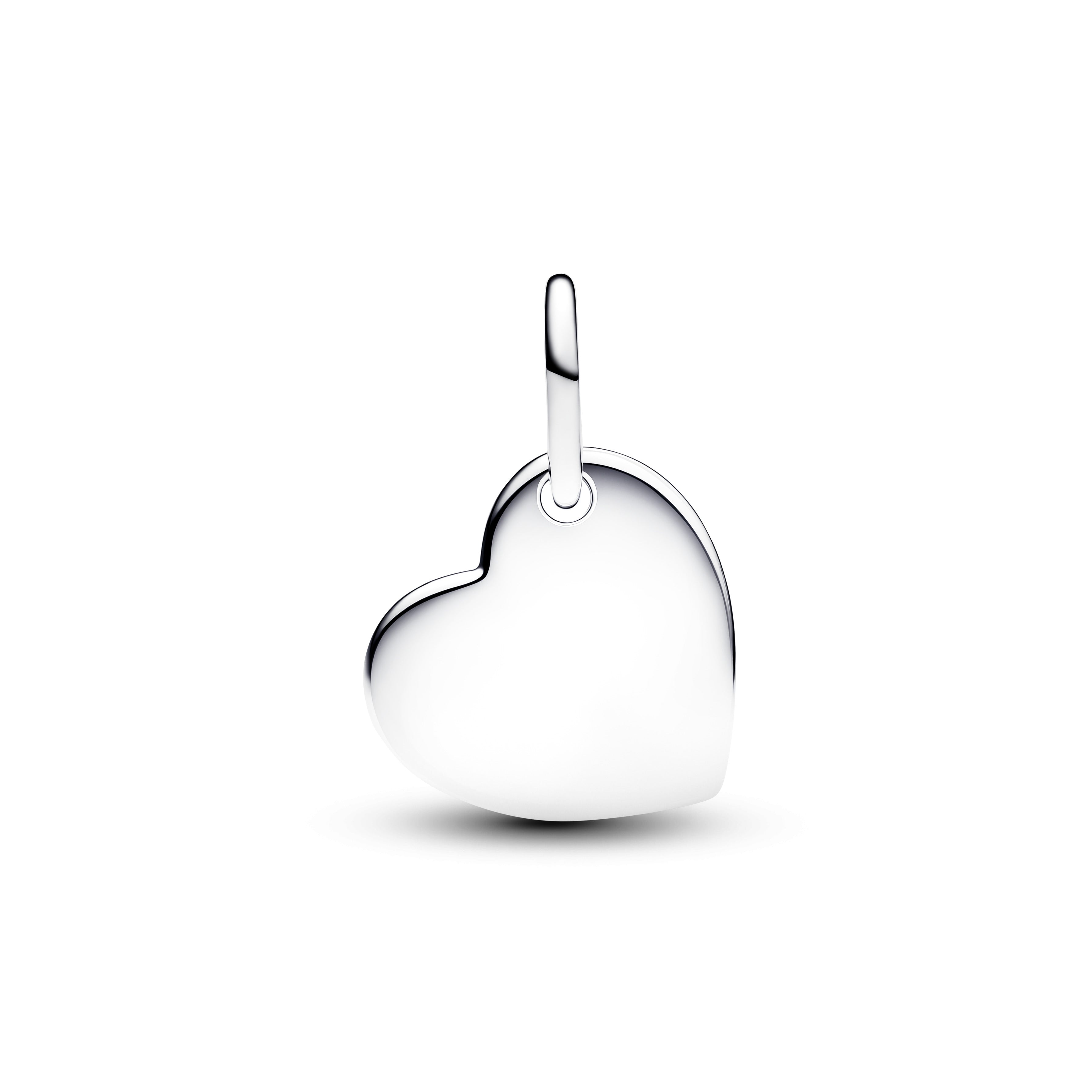 January Red Stone Heart Dangle Charm