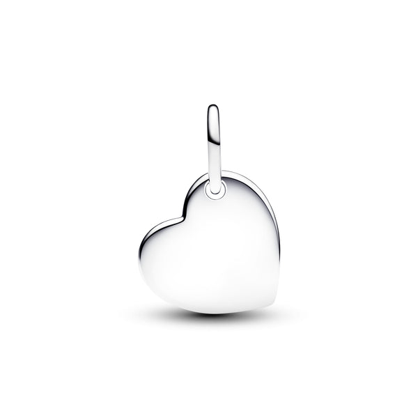 February Heart Purple Stone Heart Dangle Charm