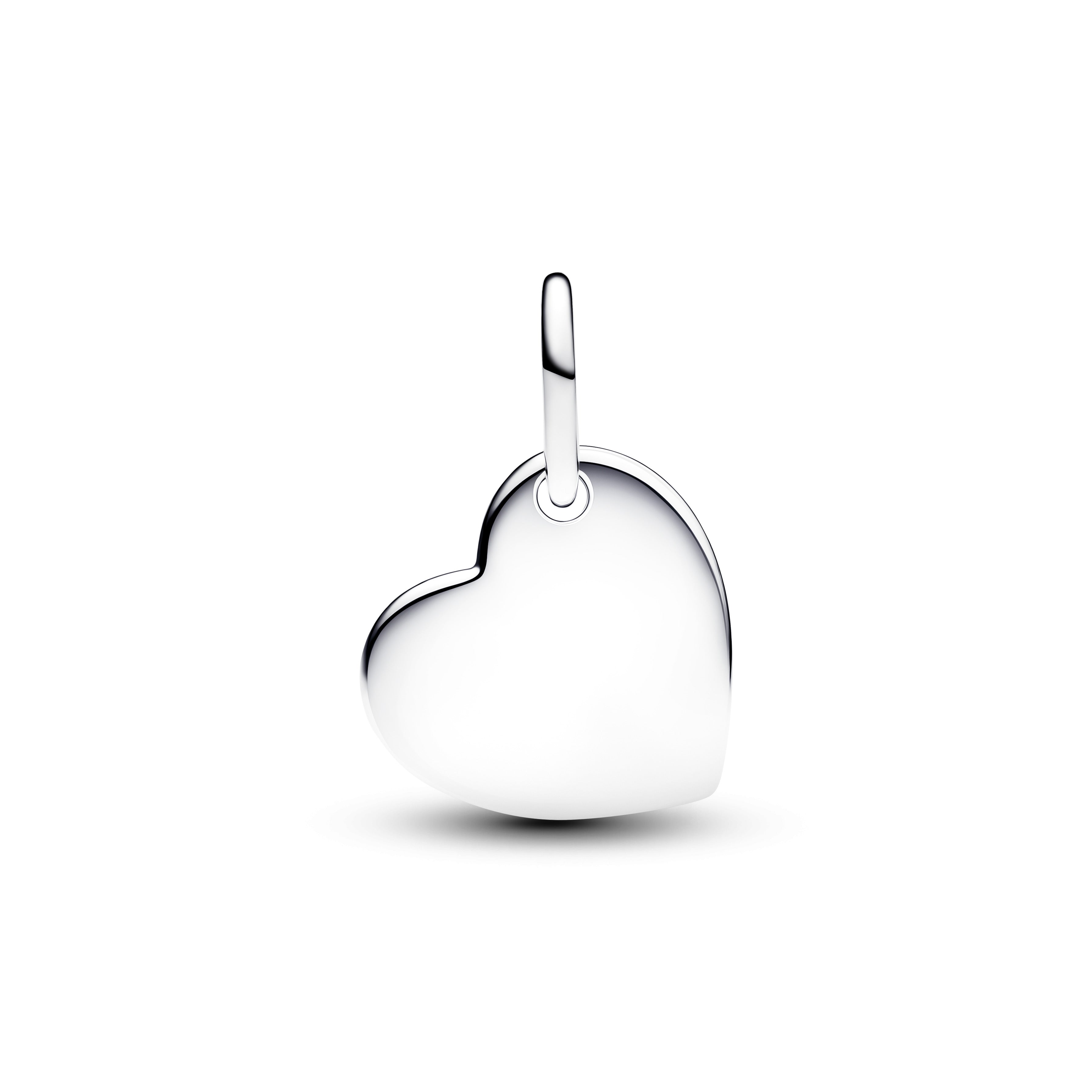 October Pink Stone Heart Dangle Charm