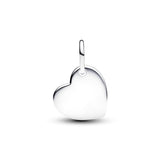 October Pink Stone Heart Dangle Charm