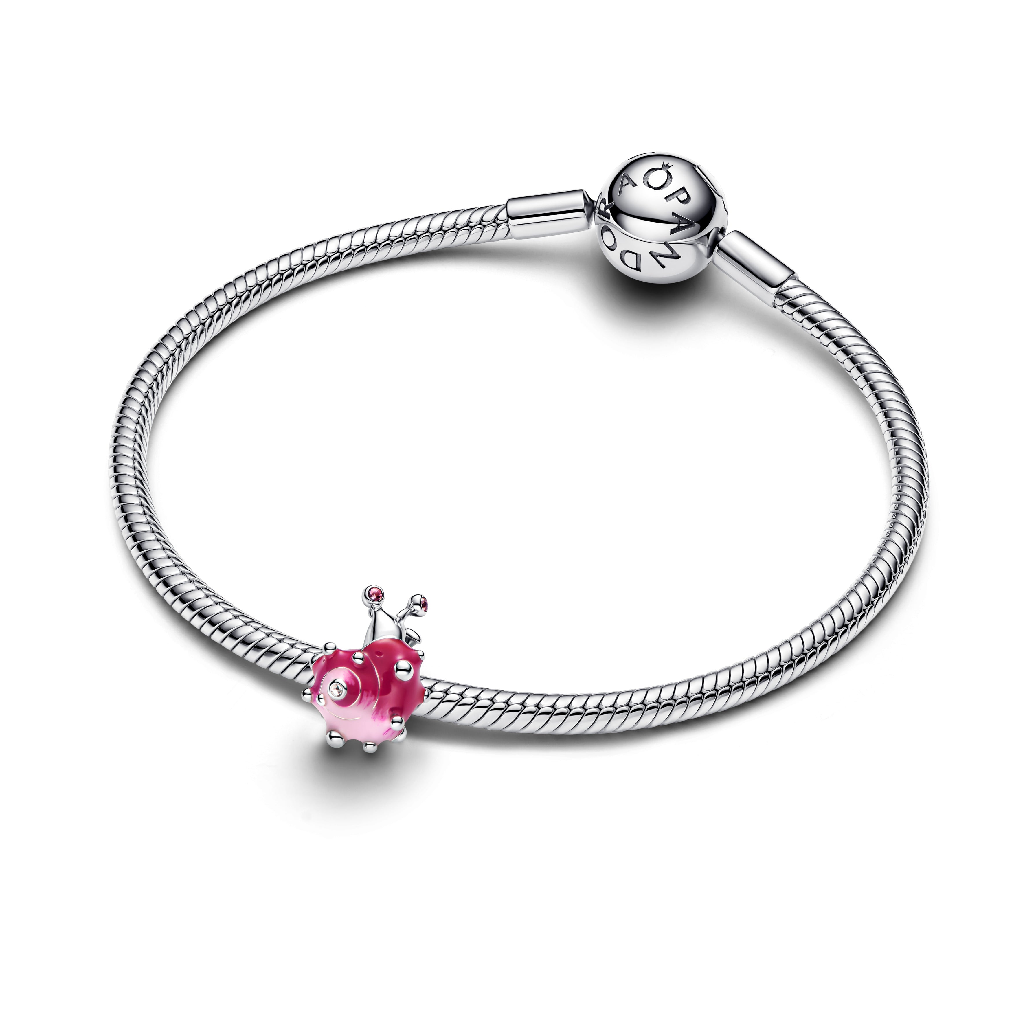 Snail Silver Charm