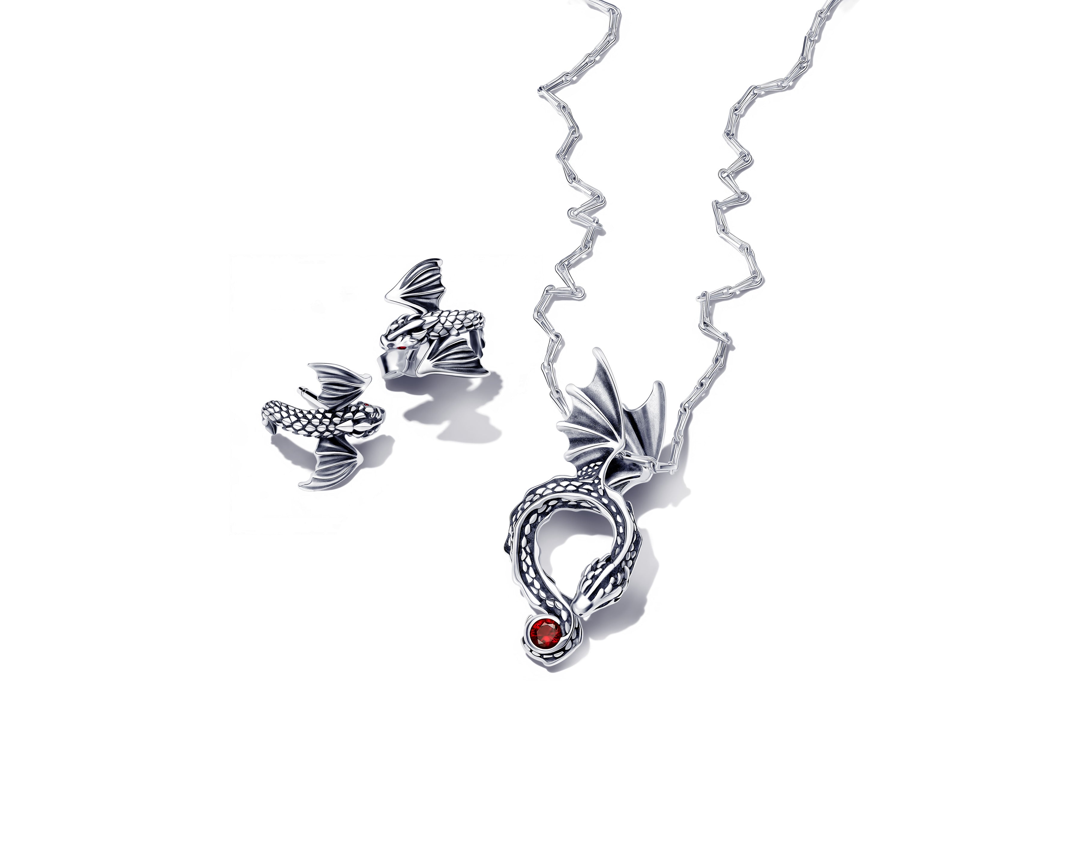 Game of Thrones Curved Dragon Stud Earrings