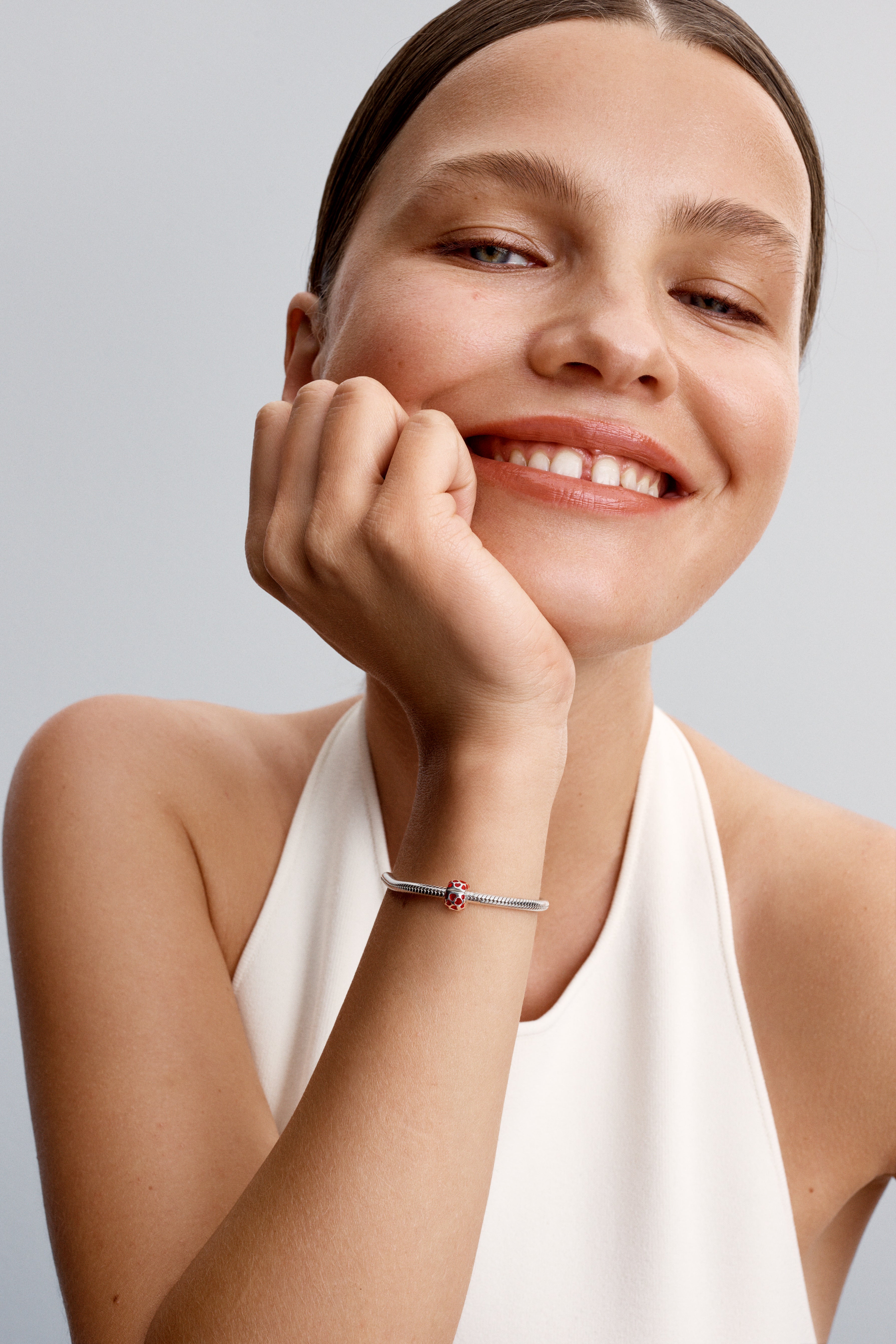 Hearts Round Clip Charm