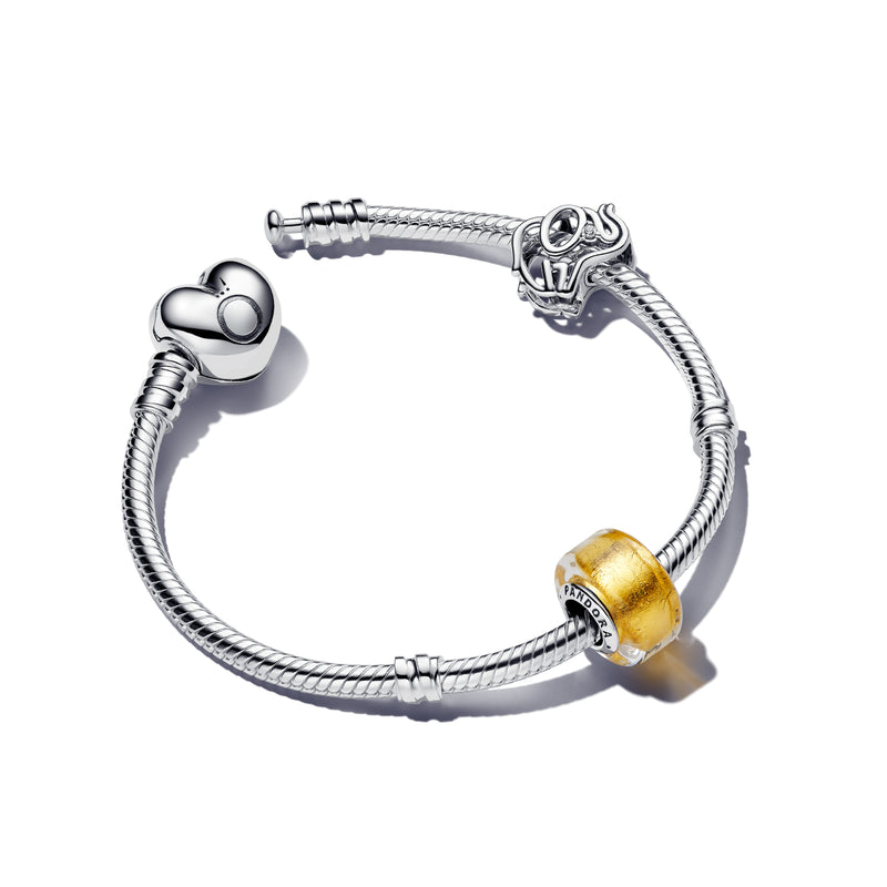 Golden Mini Murano Glass Charm