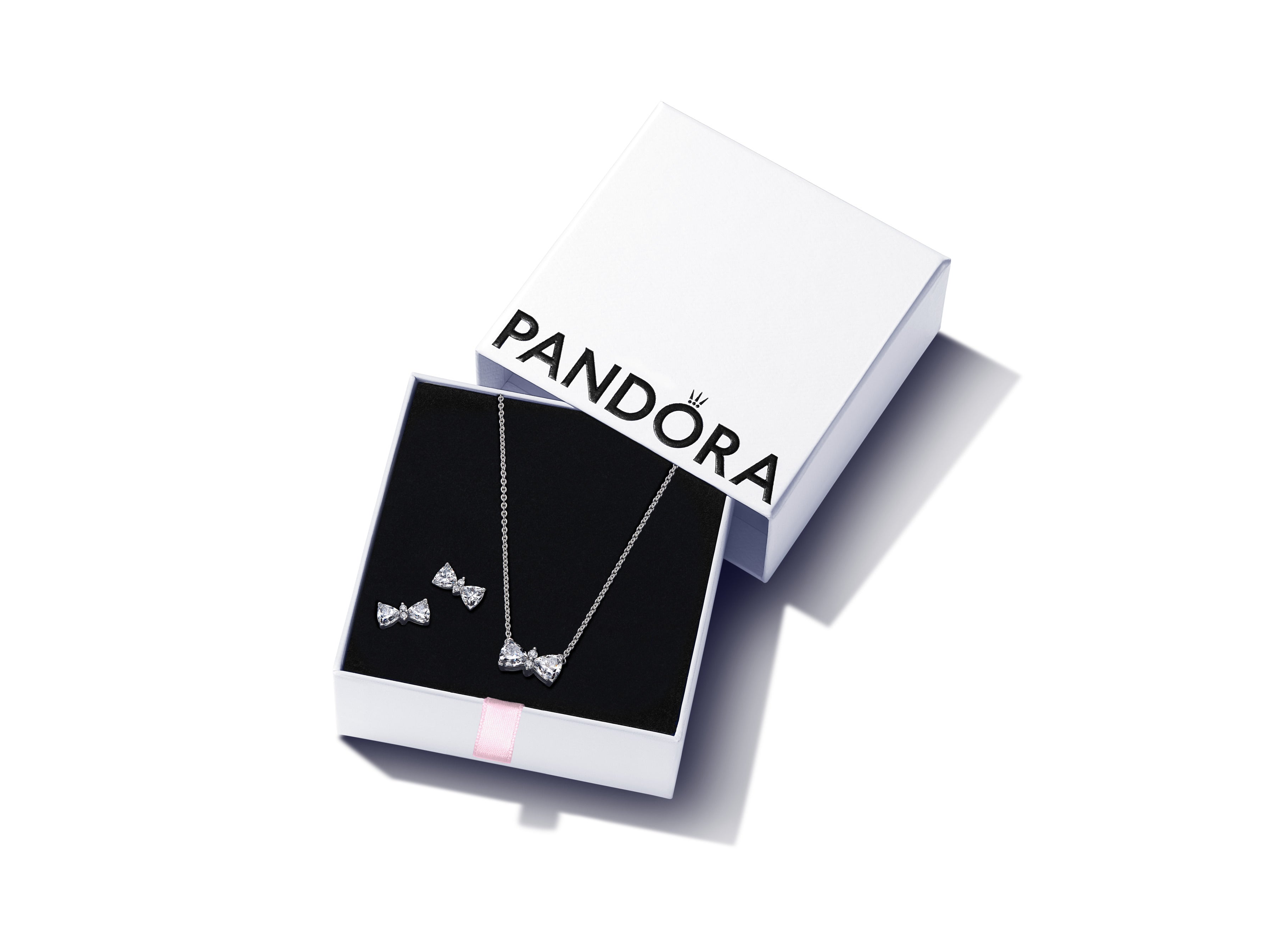 Sparkling Bow Necklace