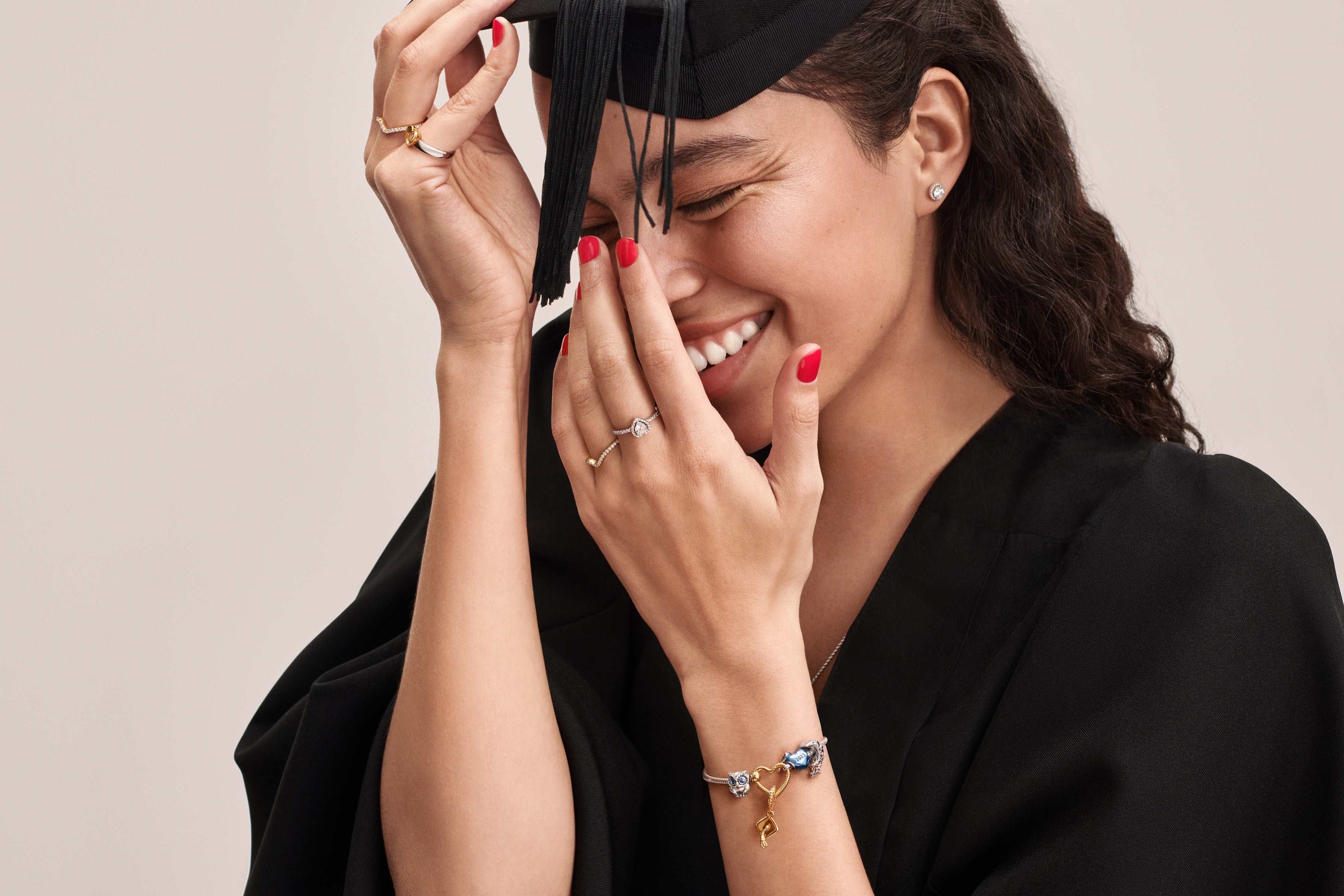 Blue 2023 Graduation Heart Charm