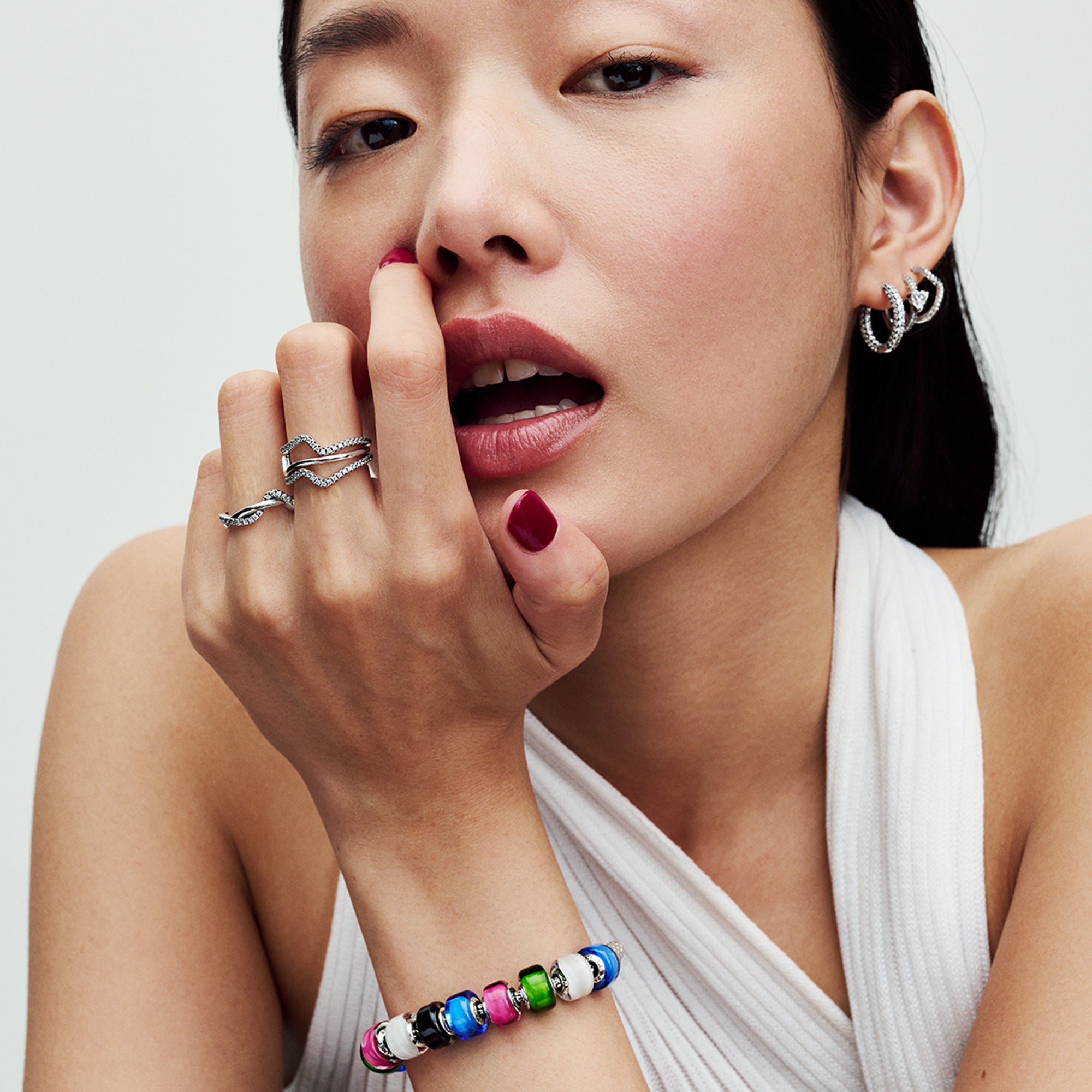 Black Mini Murano Glass Charm