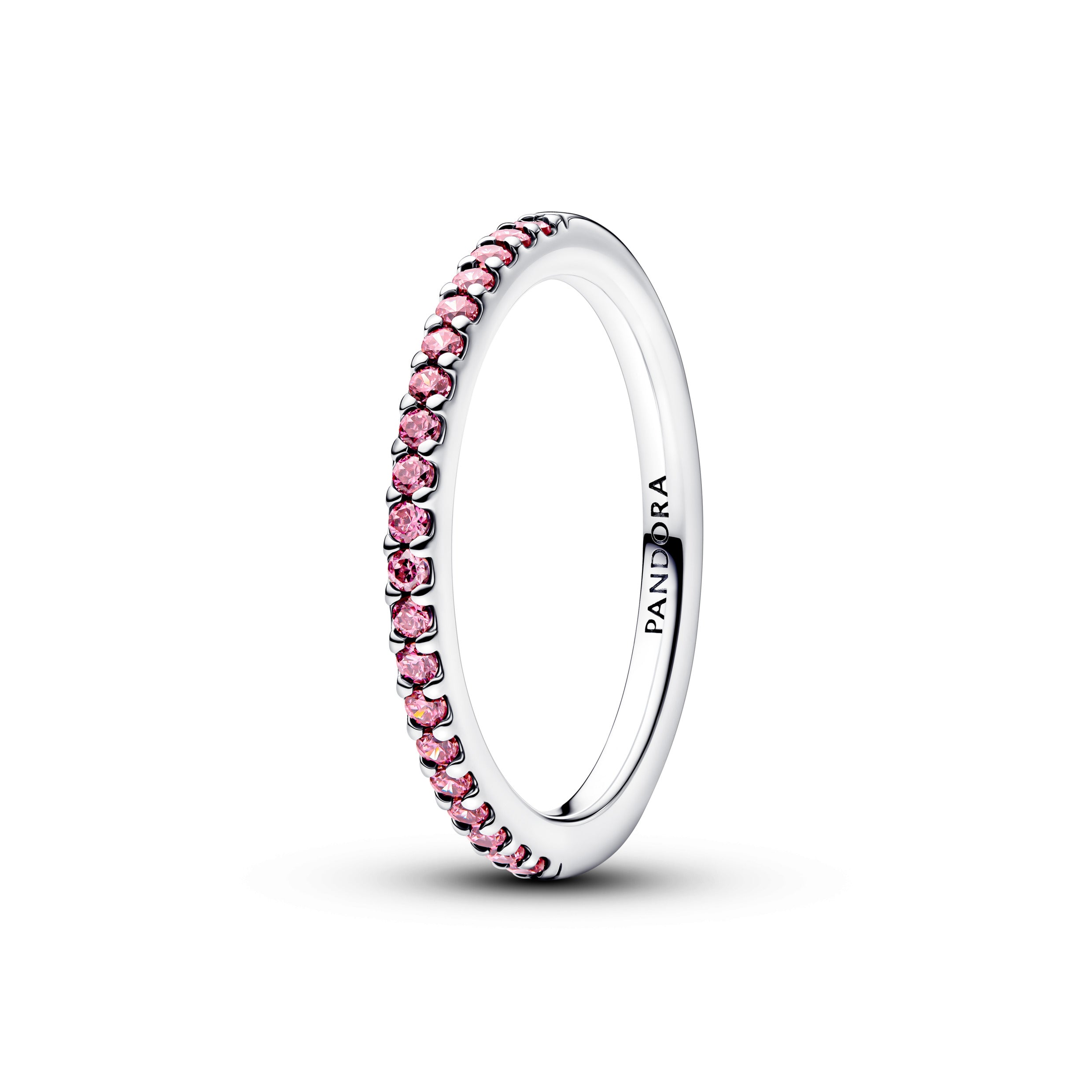 Sparkling Pink Band Ring
