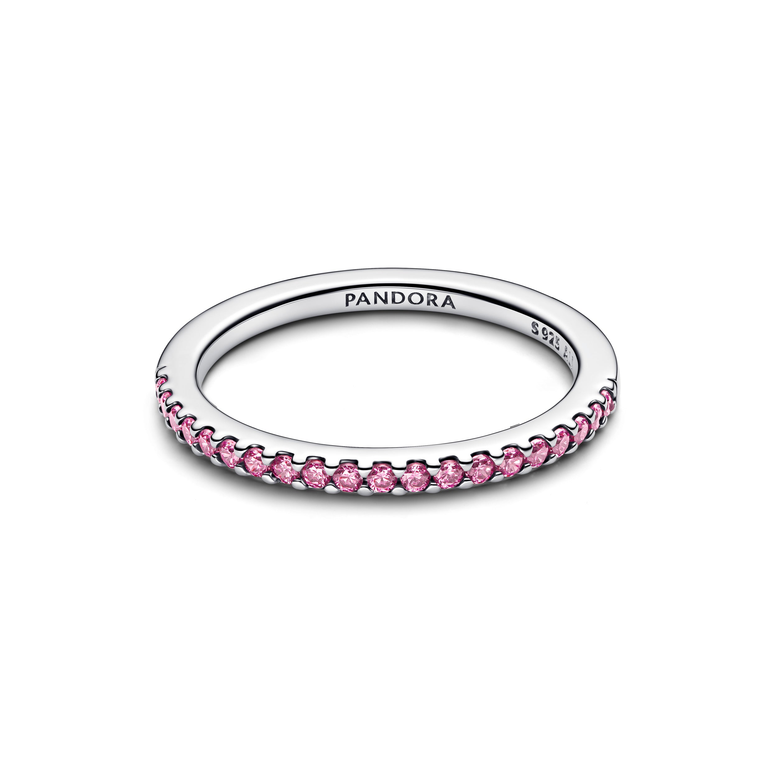 Sparkling Pink Band Ring