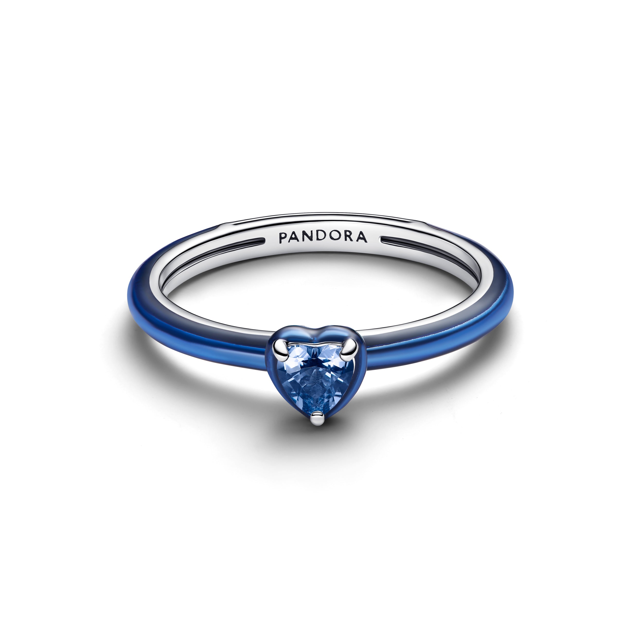 Blue Chakra Heart Ring