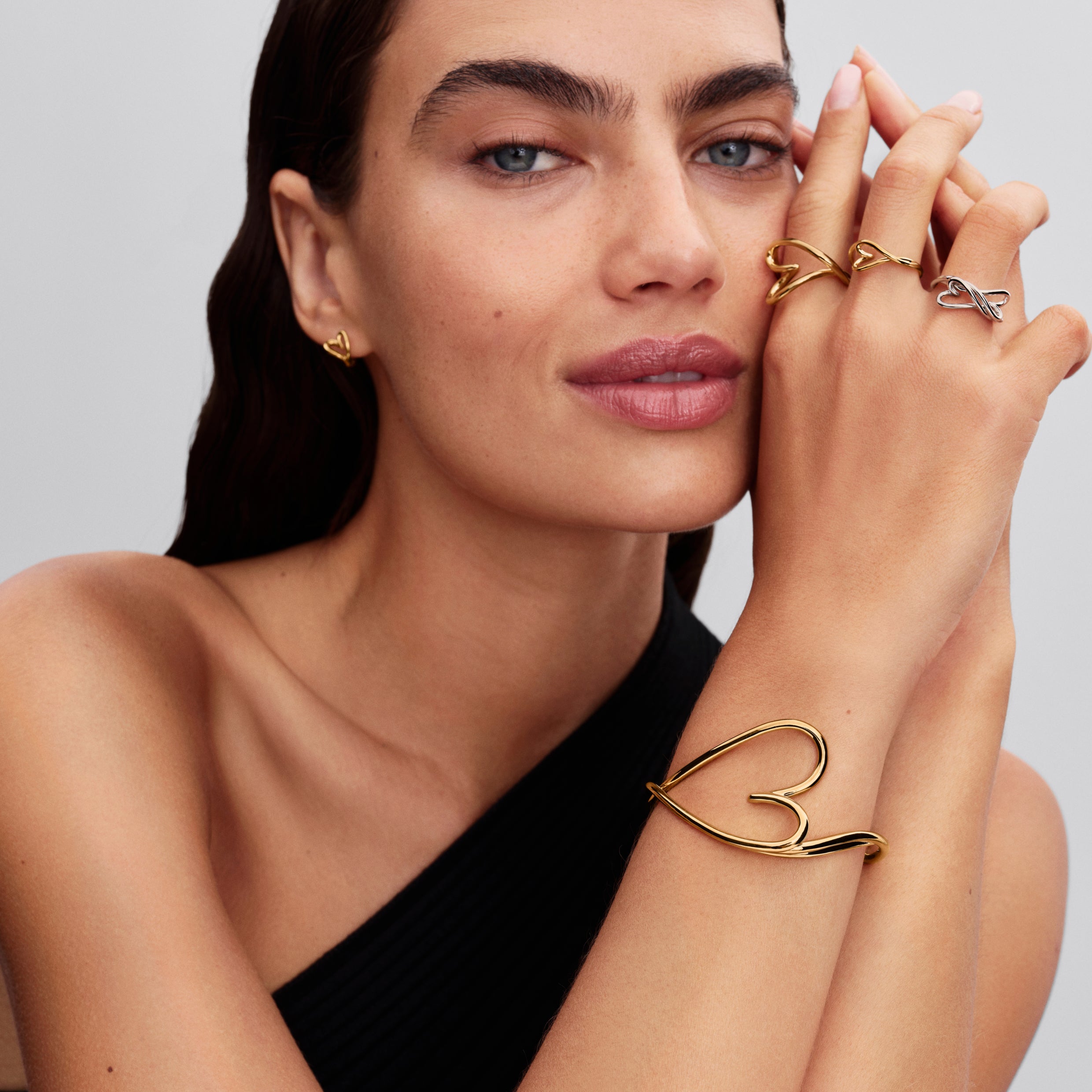 Organically Shaped Heart Small Ring