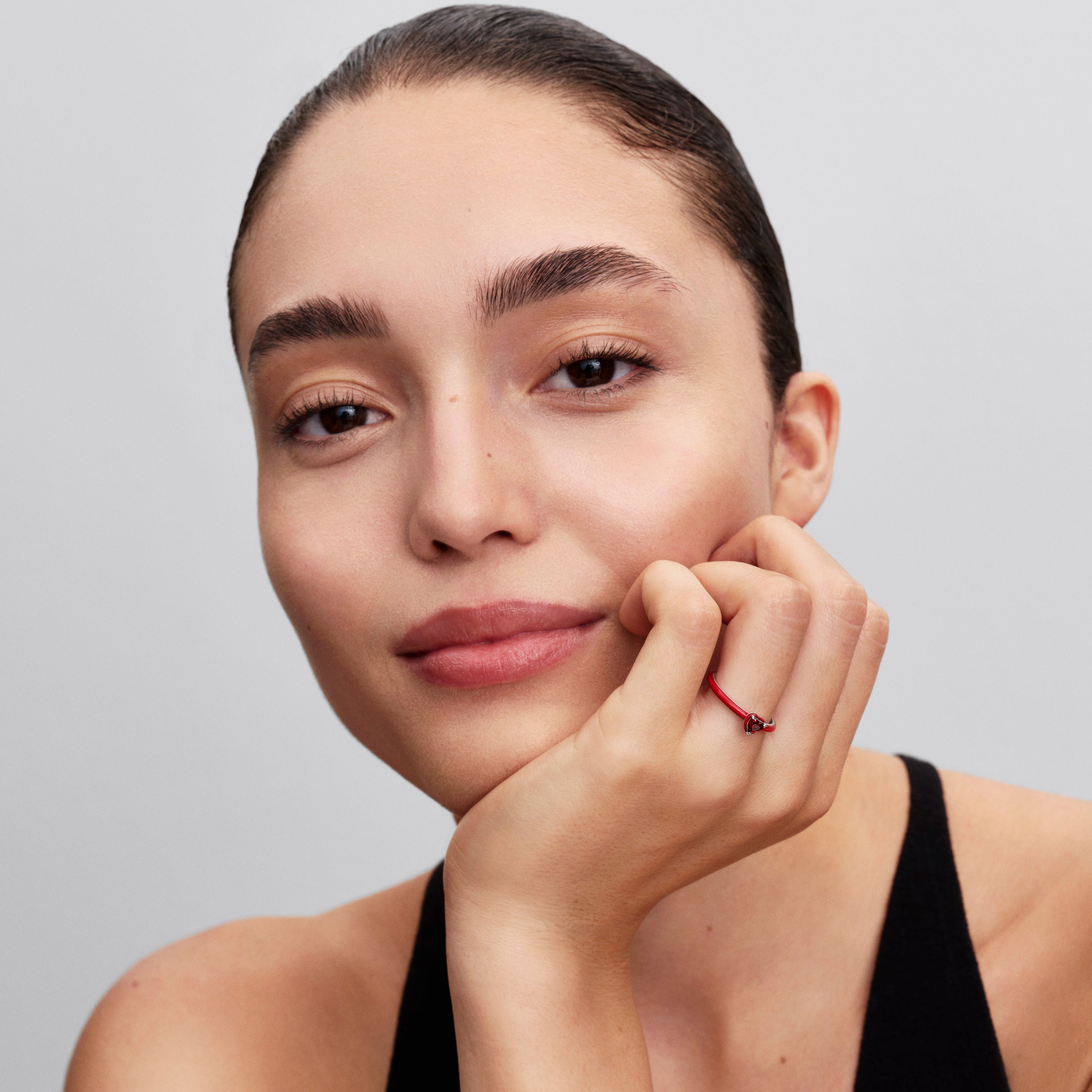Red Chakra Heart Ring