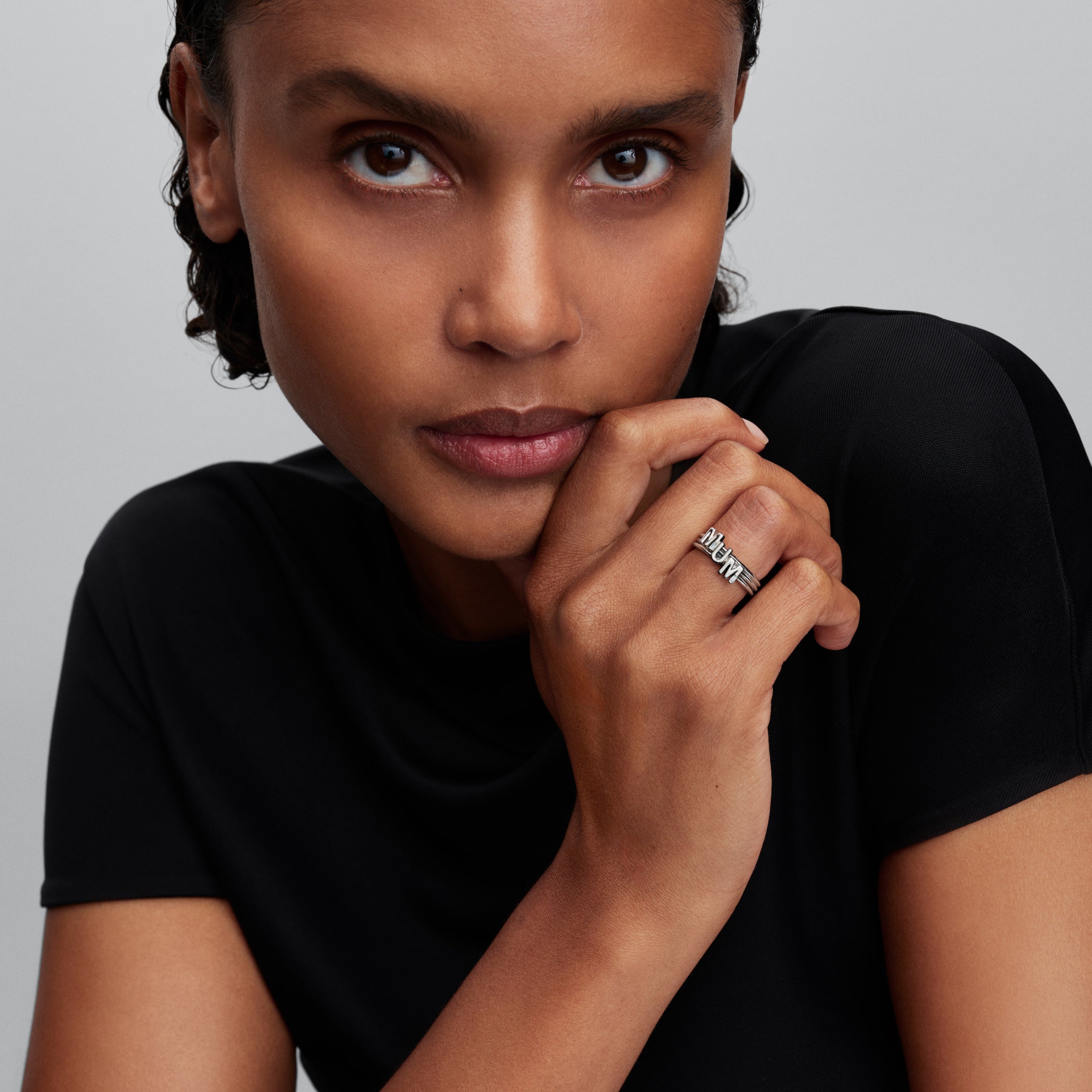 MUM Silver Splittable Ring