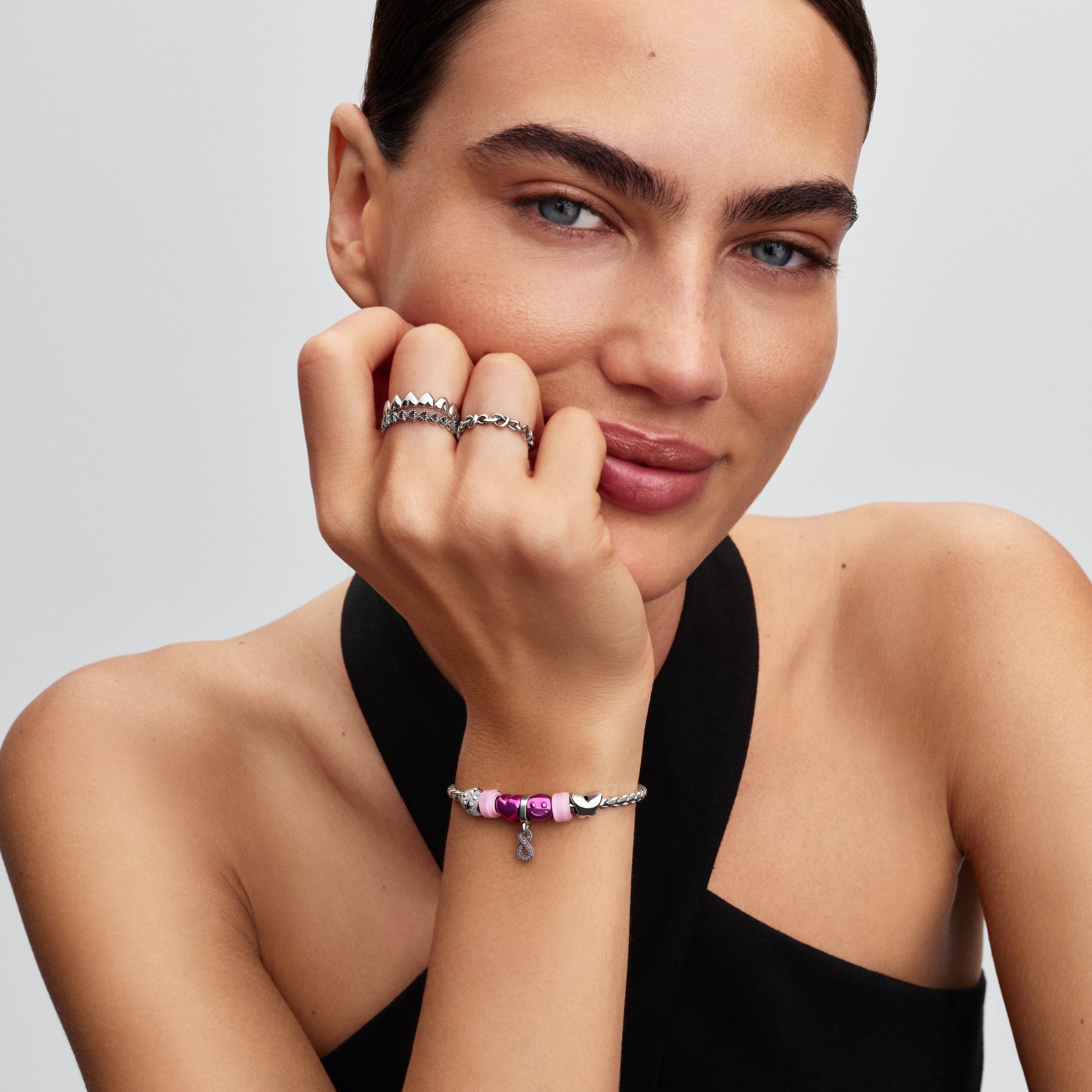 Pink Murano Glass Mini Charm