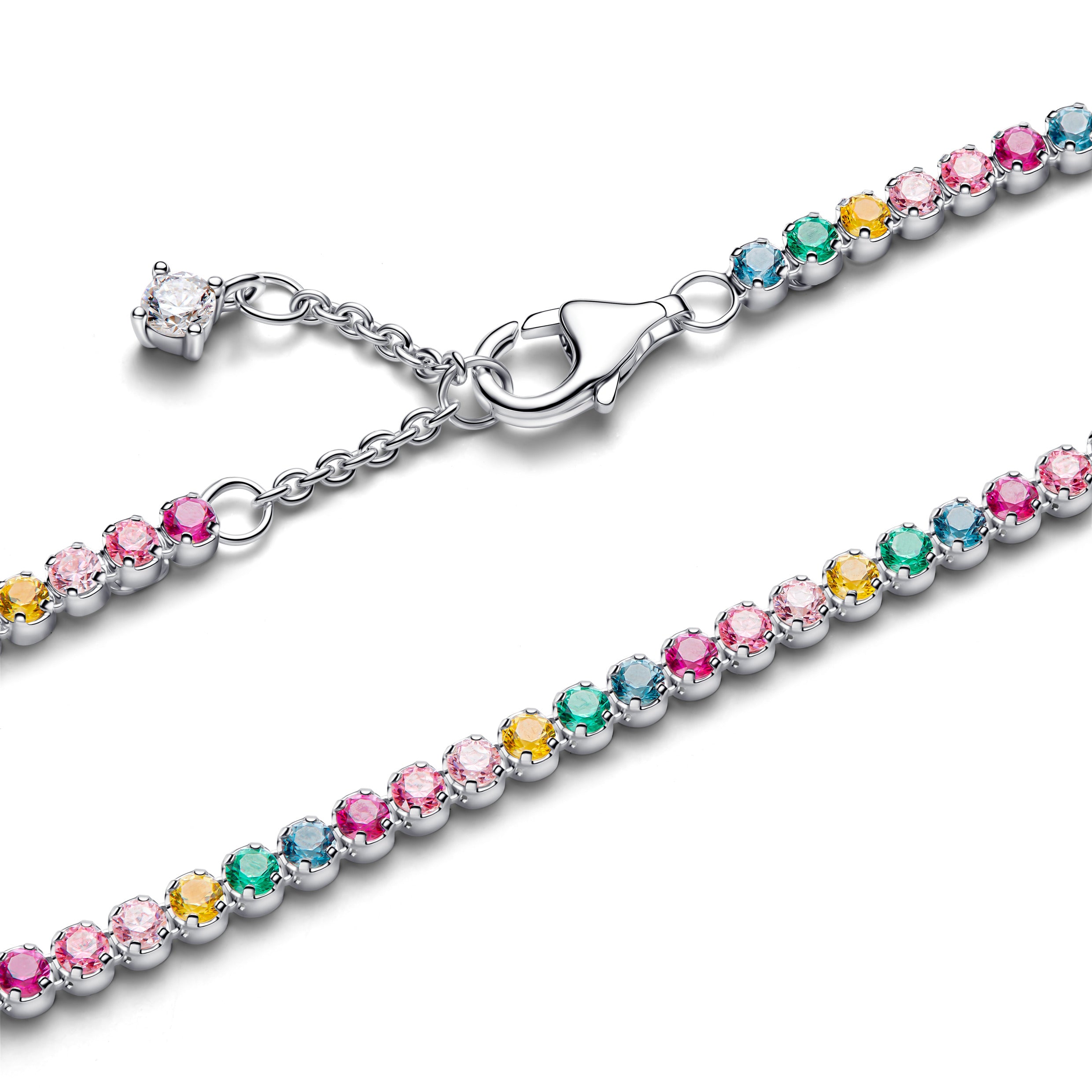 Rainbow Tennis Bracelet