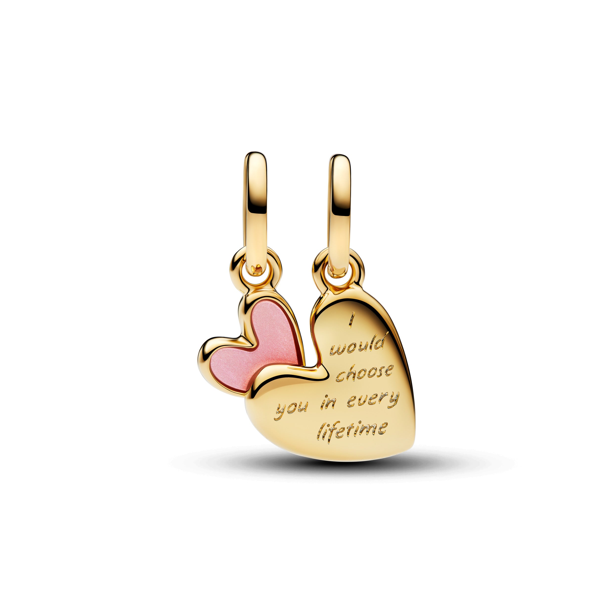 Mother and Daughter 14k gold-plated Splittable Dangle