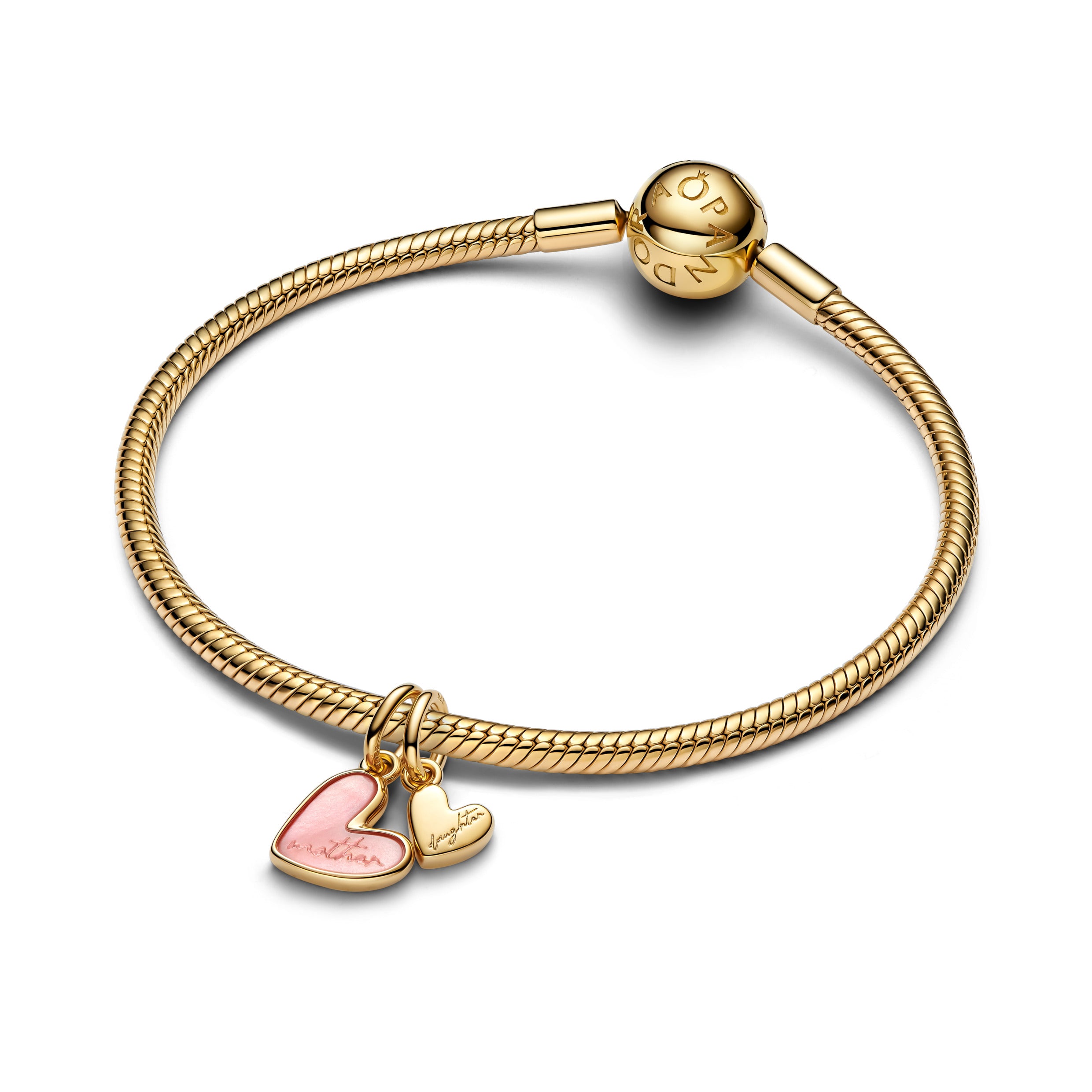 Mother and Daughter 14k gold-plated Splittable Dangle