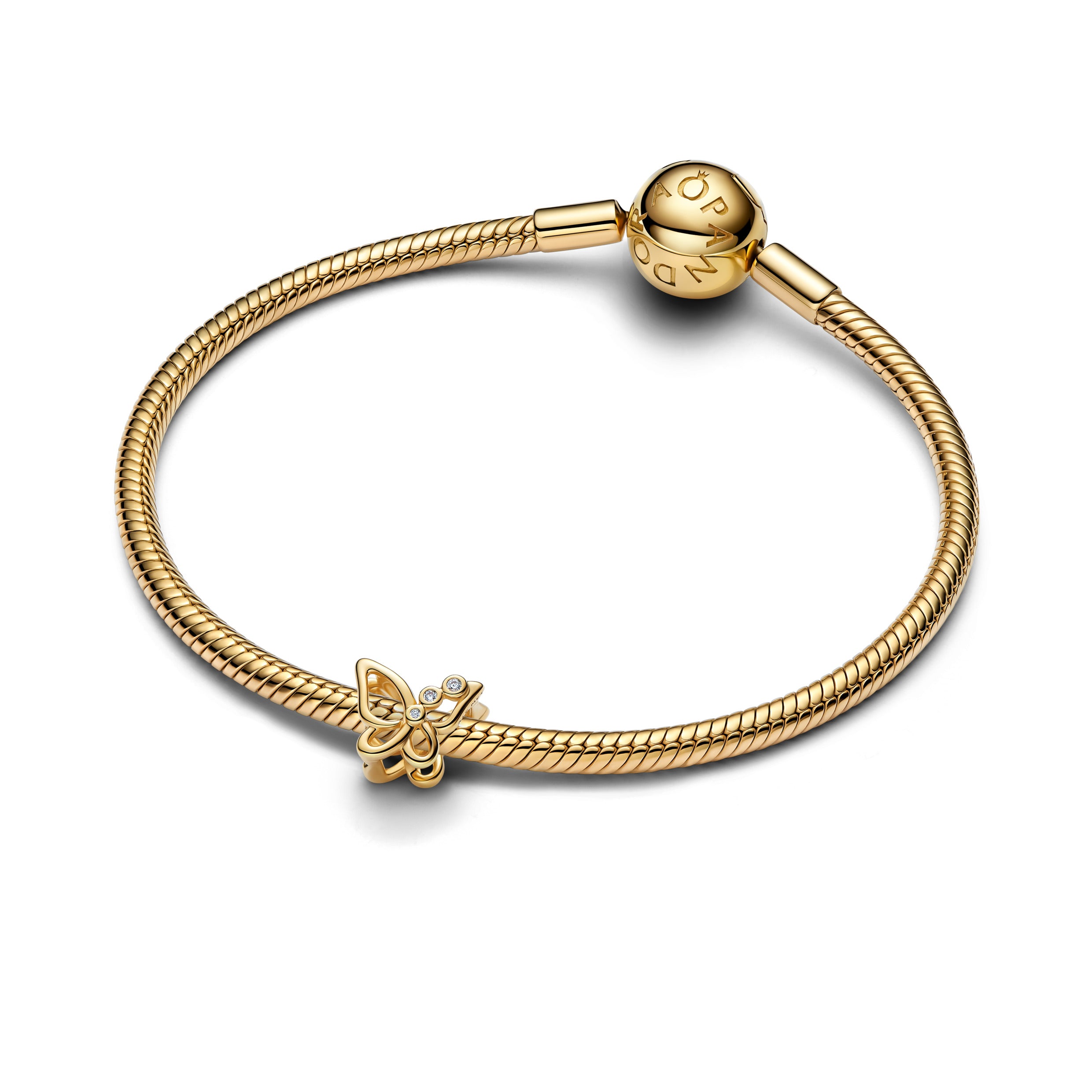 Butterfly 14k gold-plated Charm