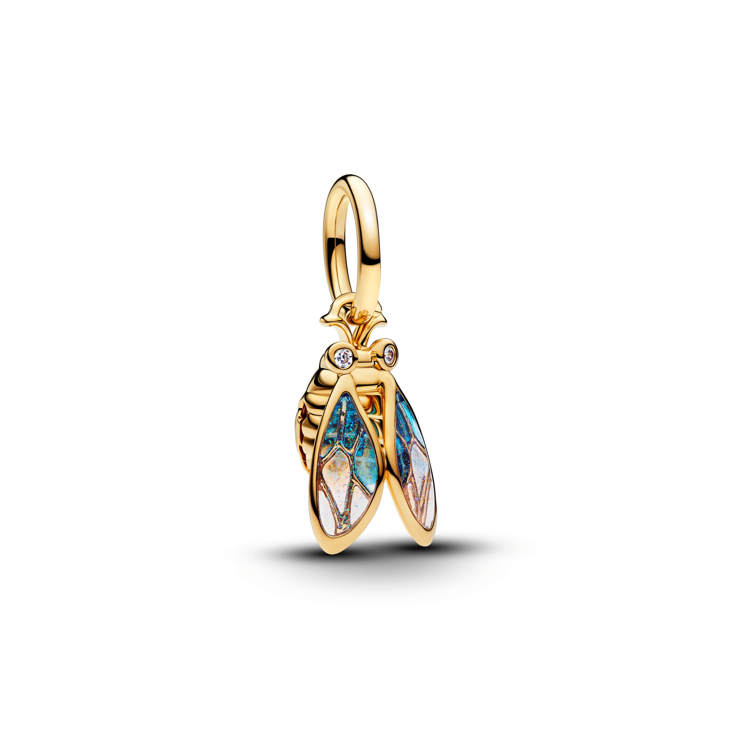 Cicada 14k gold-plated Dangle