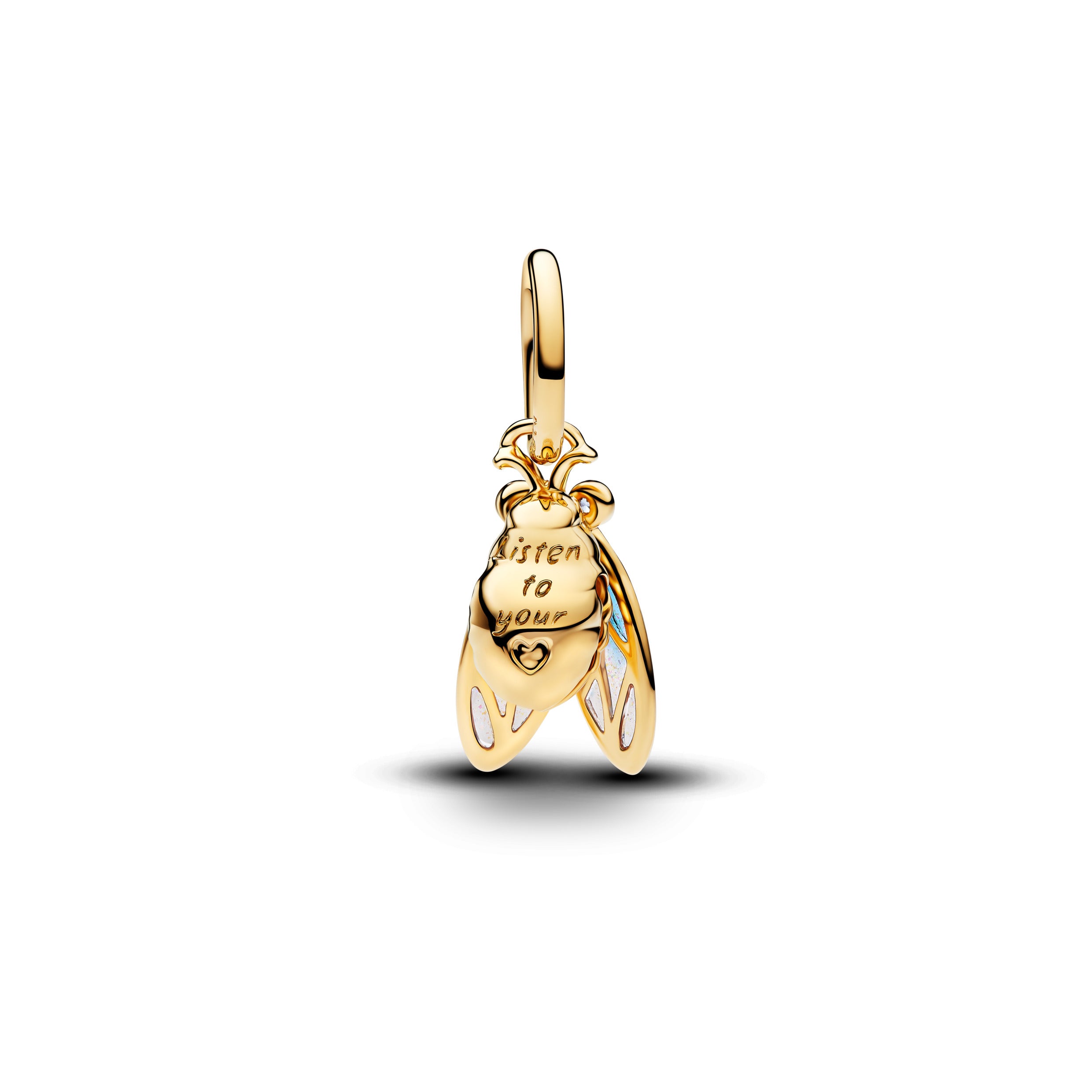 Cicada 14k gold-plated Dangle