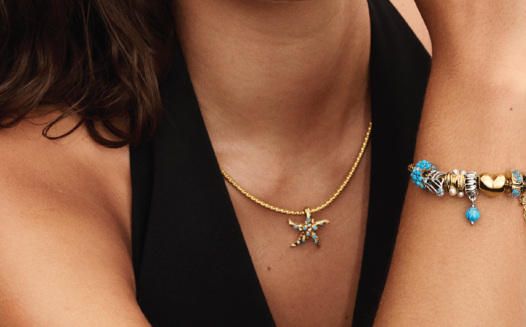 Bracelet New Pandora Necklace 2021 North Star Clasp Snake Chain