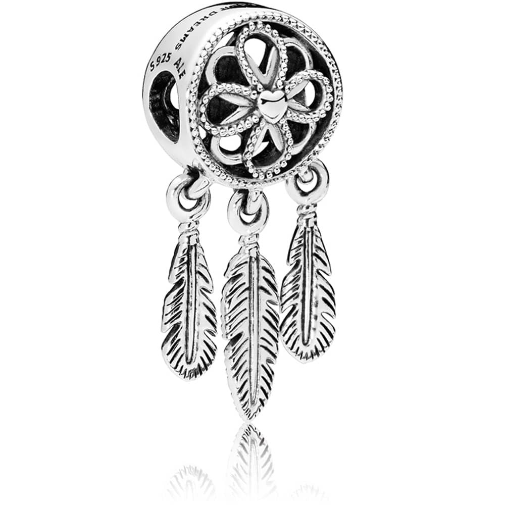 Dream Catcher Silver Charm