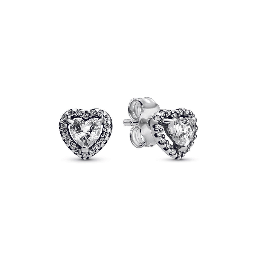Heart Sterling Silver Stud Earrings