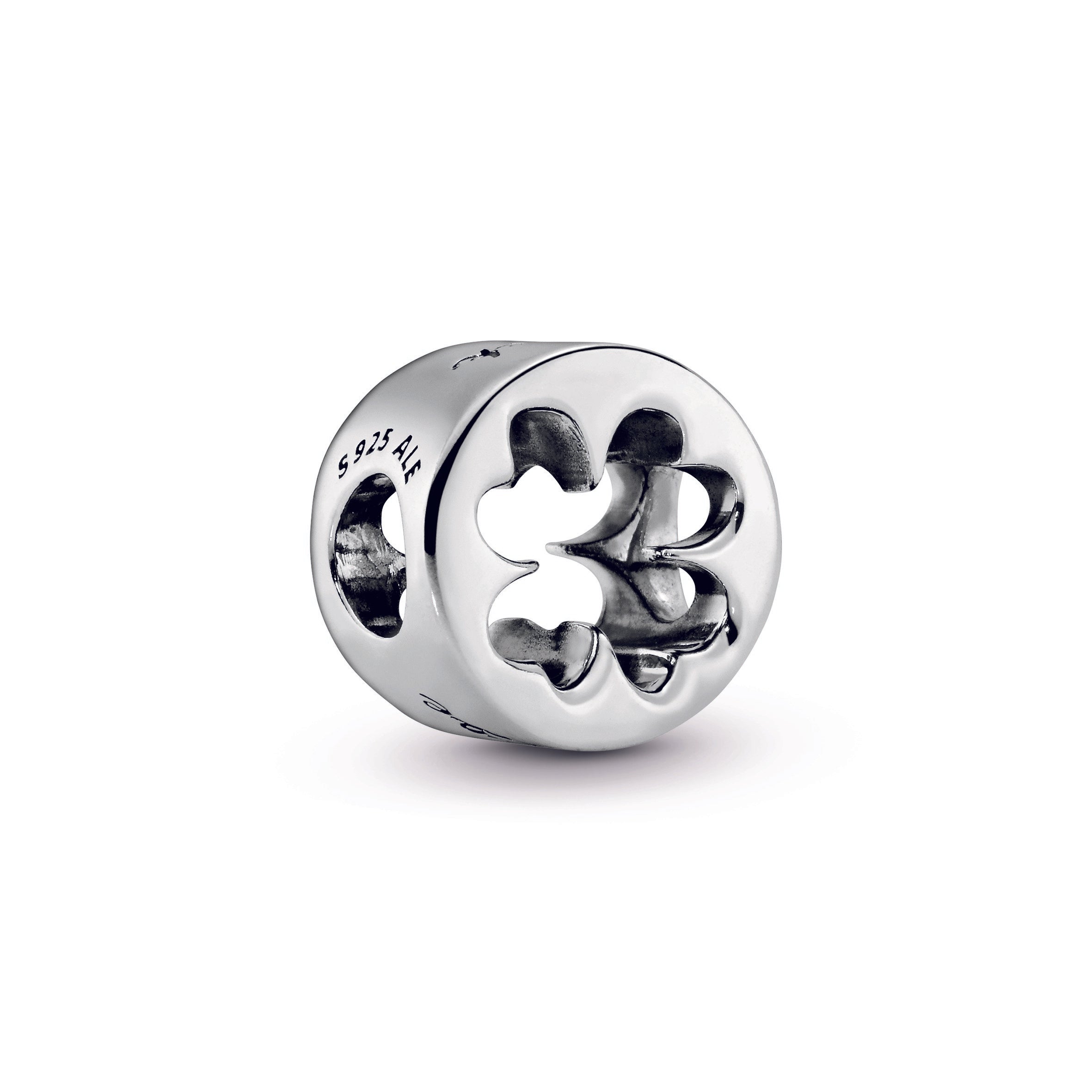 Openwork Clover Silver Charm
