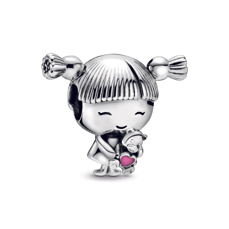 Girl Silver Charm