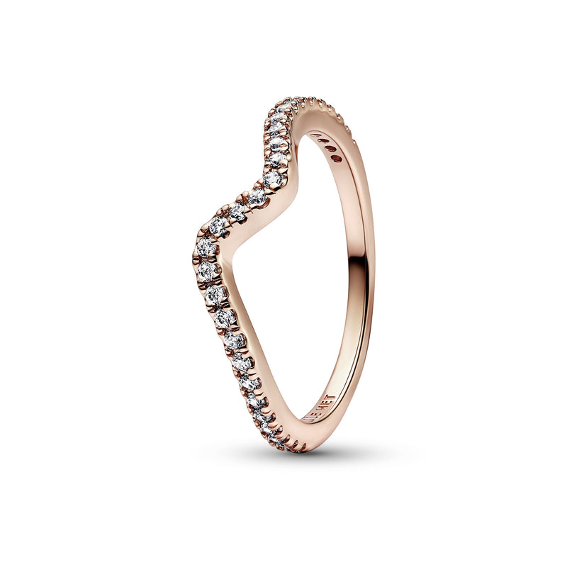 Wave 14K Rose Gold-Plated Ring