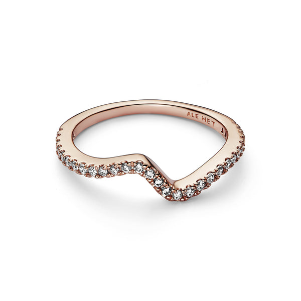 Wave 14K Rose Gold-Plated Ring