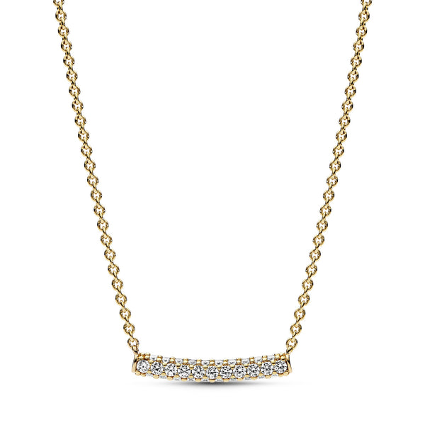 Pandora Timeless Pavé Single-row Bar Collier Necklace