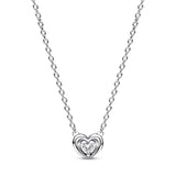 Heart Silver Collier