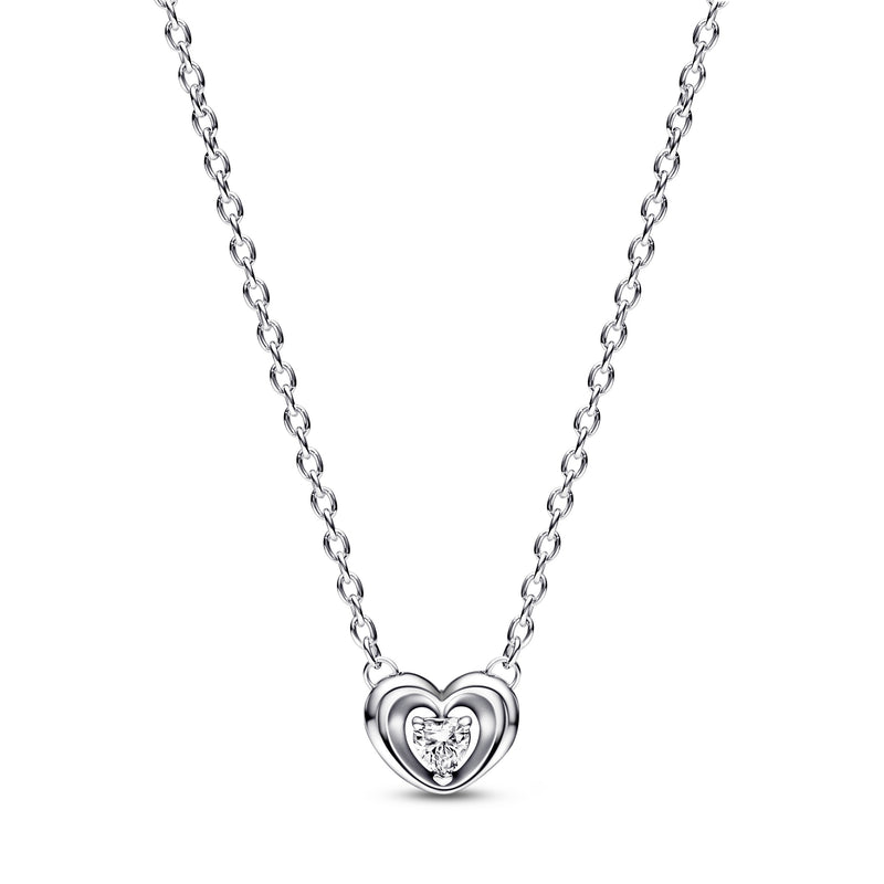 Heart Silver Collier