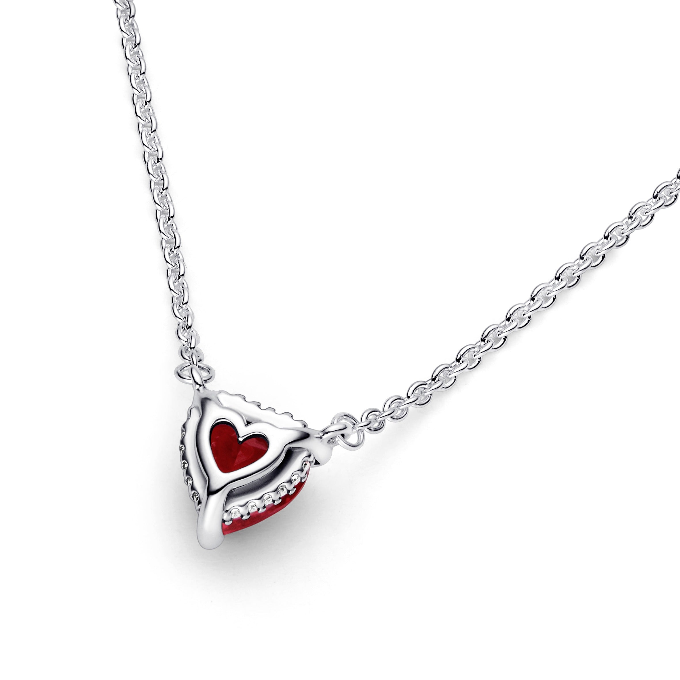 Heart Silver Collier