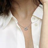 Sparkling Infinity Heart Collier Necklace