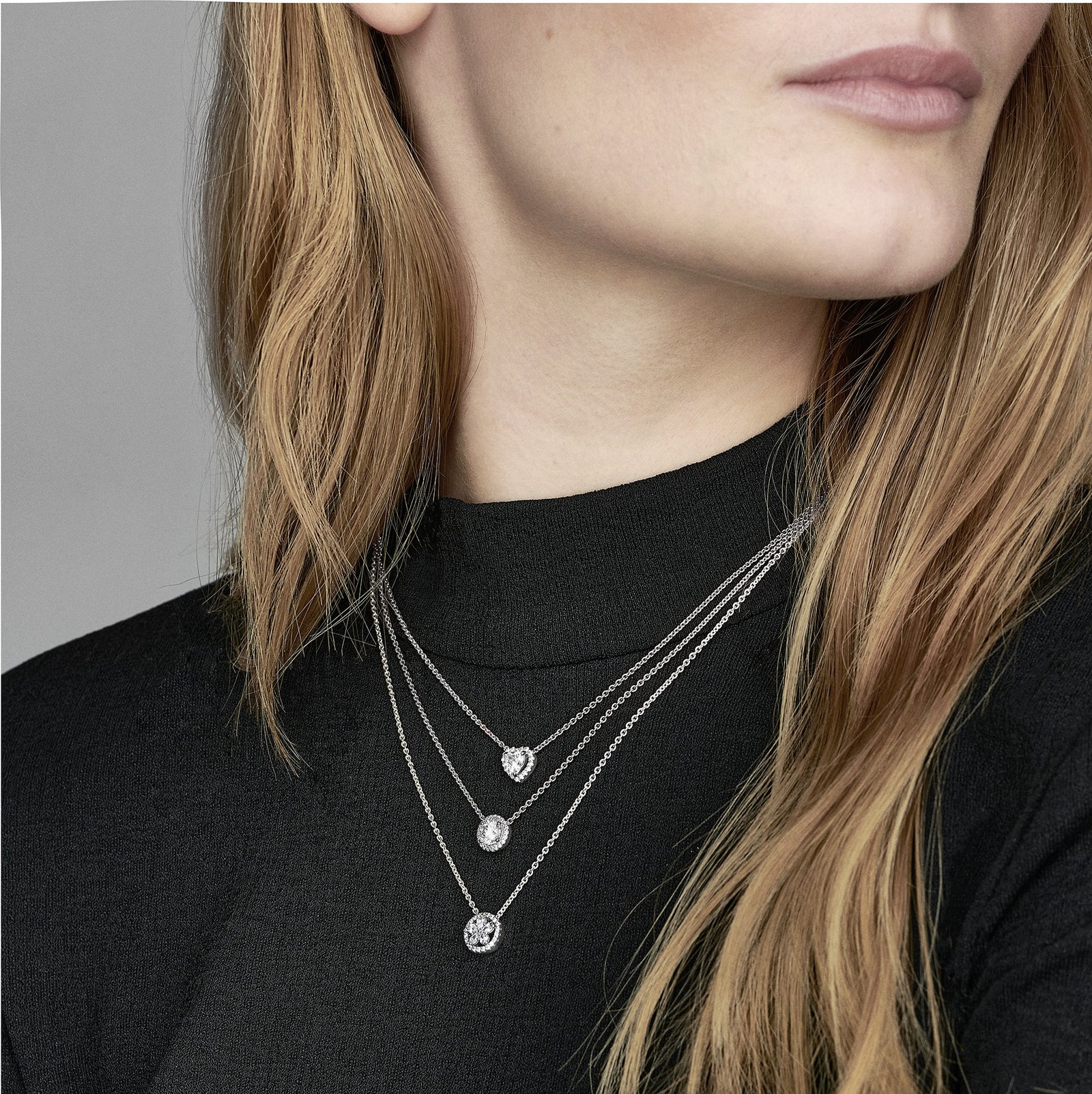 Heart Sterling Silver Necklace – Pandora Shop Lebanon