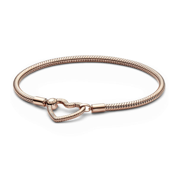 Snake Chain 14K Rose Gold-Plated Bracelet