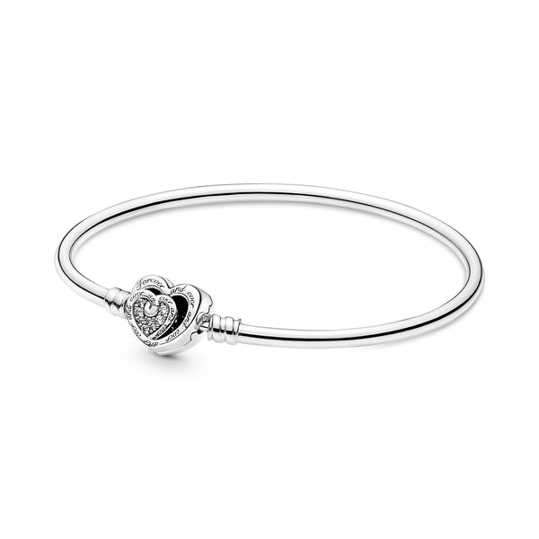 Bangle with Heart Clasp