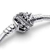 Disney Tinkerbell Snake Chain Silver Bracelet