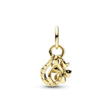 Clover, Wishbone And Horseshoe Gold Dangle