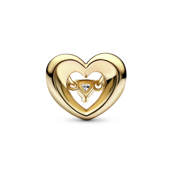 Open Heart 14K Gold-Plated Charm