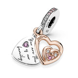 Double Heart Dangle